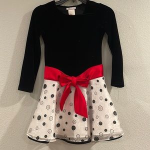 Bonnie Jean special occasion long sleeve dress, Sz 8